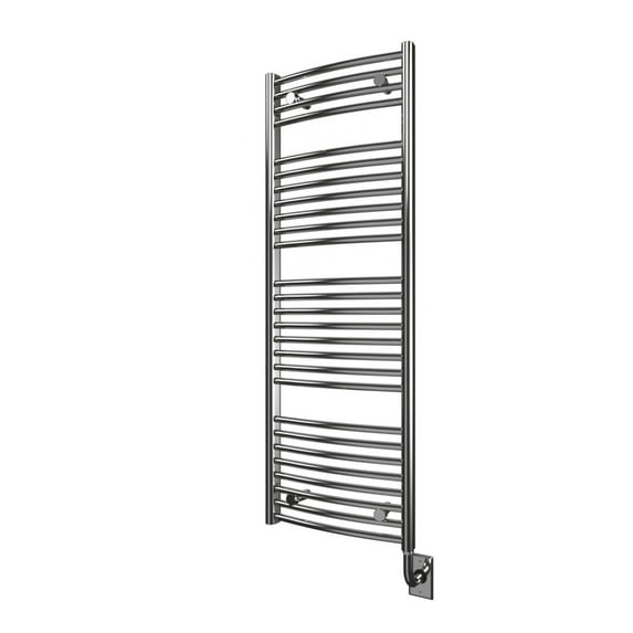 Ico Bath E204 Tuzio Blenheim 17-1/2"W X 51"H Electric Plug-In Steel Towel Warmer - Chrome