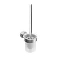 thumbnail image 1 of Ico Bath V261 Volkano Magma Series Wall Mounted Toilet Brush - Nickel, 1 of 4