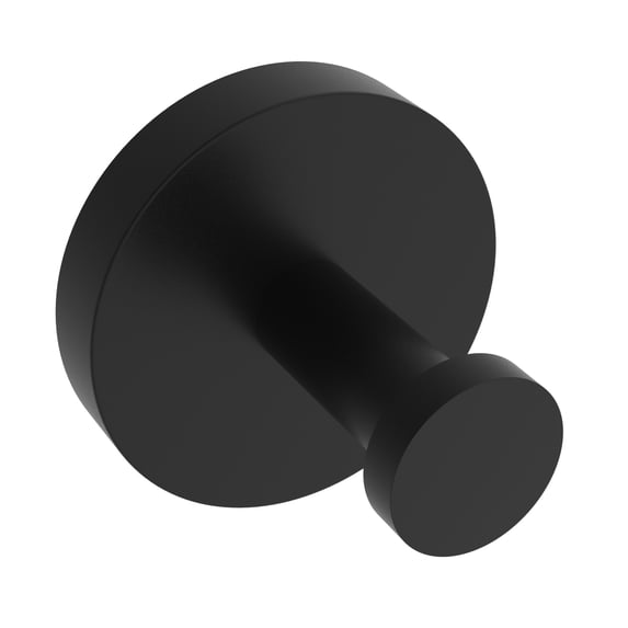Ico Bath V67235 Lava Single Robe Hook - Black
