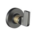 thumbnail image 1 of Ico Bath V69210.58 Volkano Blaze Single Robe Hook - Matte Black / PVD Brushed Gold, 1 of 1