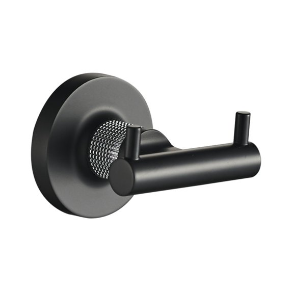 Ico Bath V69220.35 Volkano Blaze Double Robe Hook - Black