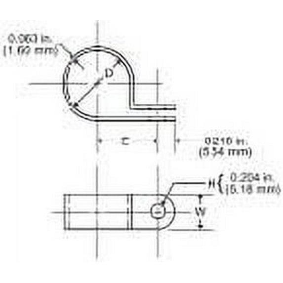 Ico-rally Cln-3/16-black Cable Clamp Nylon Black Color 50pc Pack - CLN-3/16-1000-BLACK