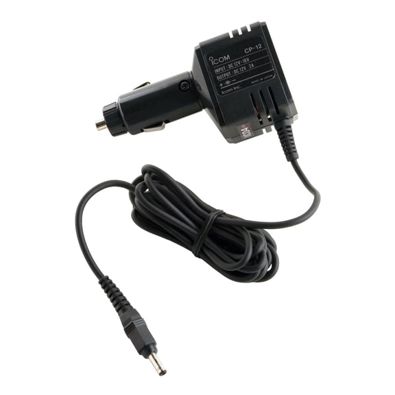 Icom CP-12L 12V DC Cigarette Lighter Power Cable for Icom Handheld Radios