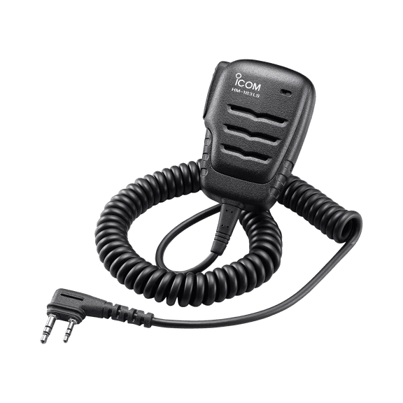 Icom HM-183LS Waterproof Speaker Microphone, IP67, 2-Pin Slim L-Type Connector