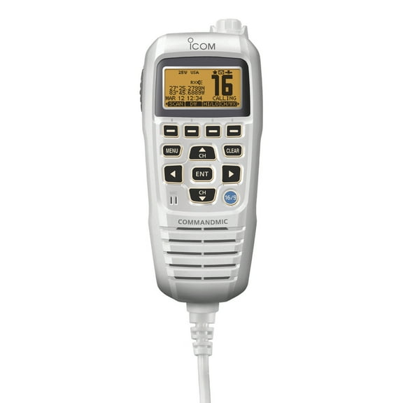 Icom HM195SW Command Mic IV Super White Second Station