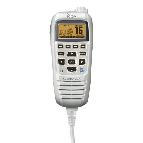 Icom HM195SW Command Mic IV Super White Second Station