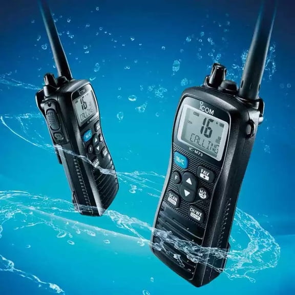 Icom IC-M73 PLUS Handheld VHF Marine Radio w/Active Noise Cancelling Voice Recording - 6W