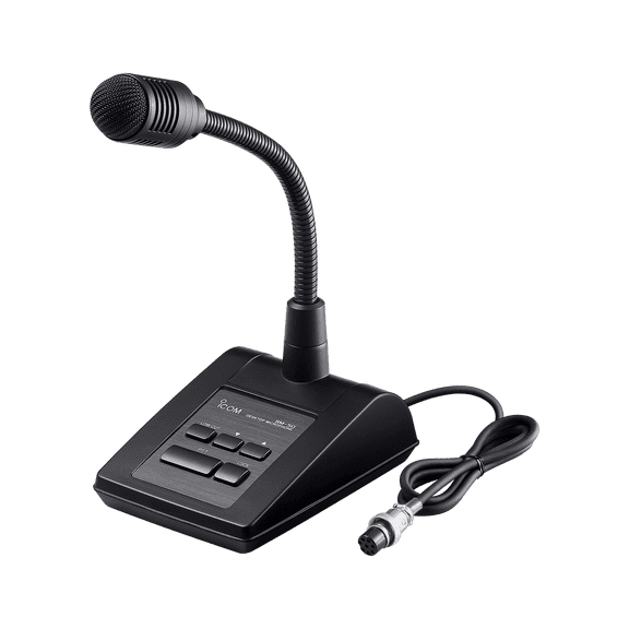 Icom SM-50 Desktop Dynamic Microphone with UP/DOWN Controls for Icom HF & Base Station Radios