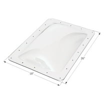 Icon 01820 RV Skylight SL1422 - 14" x 22" x 4", Clear