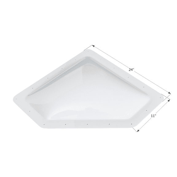 Icon 01865 RV Skylight NSL208 - 20" x 8" x 4", White