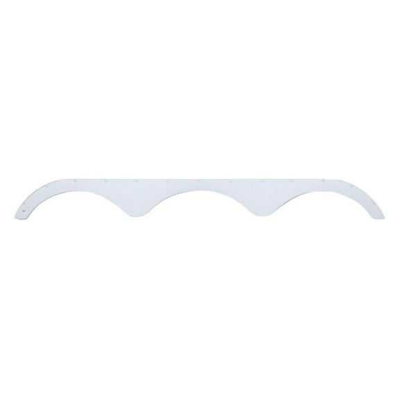 Icon 01931 Triple Axle Fender Skirt FS1931 for Heartland - Polar White