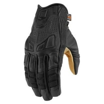 Icon 1000 Axys Mens Leather Motorcycle Gloves Black/Brown LG