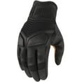 thumbnail image 1 of Icon 1000 Nightbreed Mens Leather Motorcycle Gloves Black LG, 1 of 2