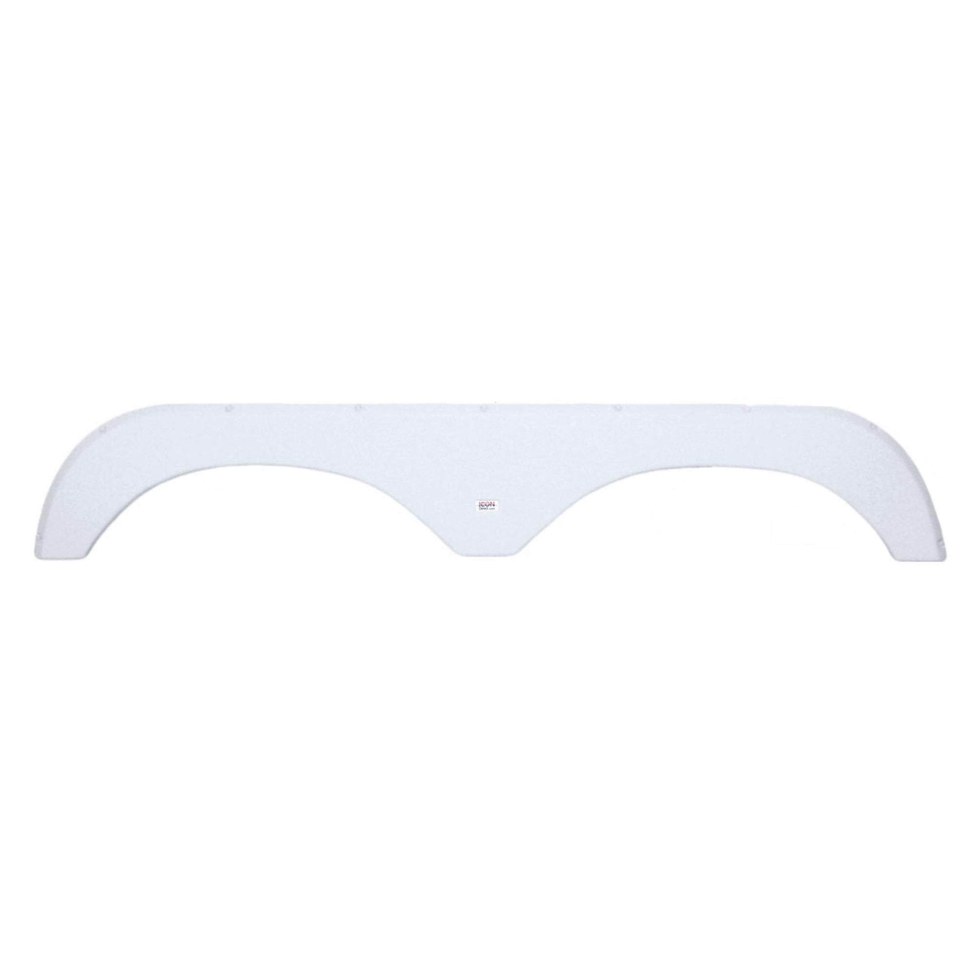 Icon 12002 Tandem Fender Skirt for Okanagan FS2002 - Polar White
