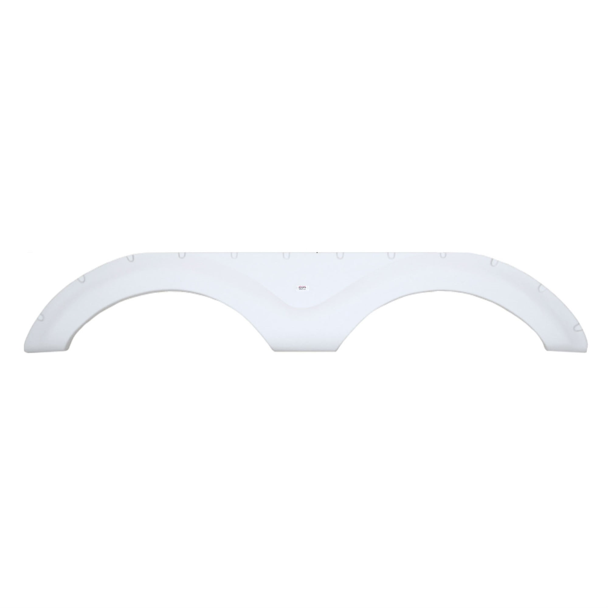 Icon 12158 Tandem Fender Skirt for Cruiser FS2158 - Polar White