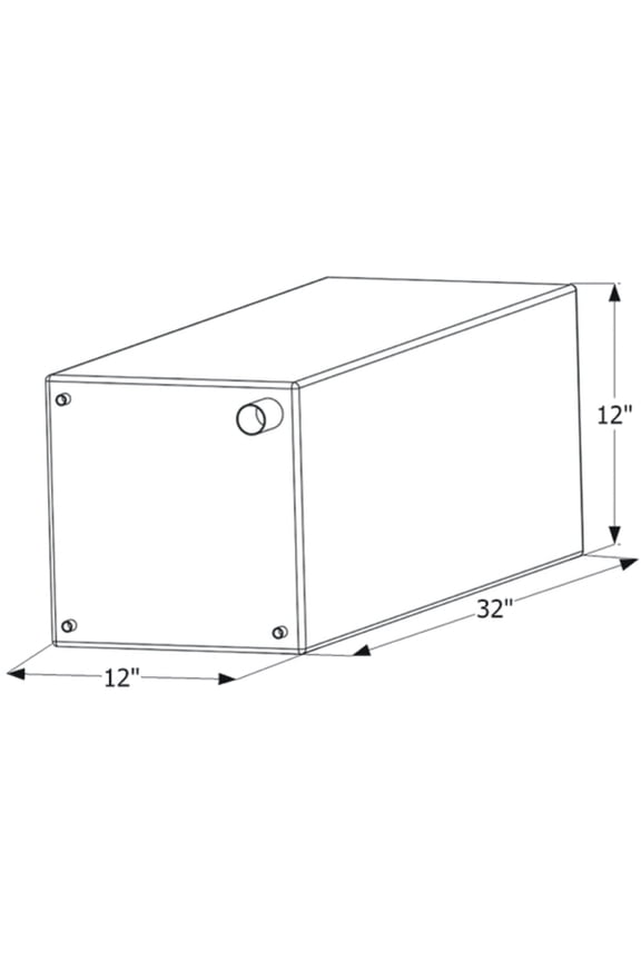 12736 Fresh Water Replacement Tank- 20 Gallon - 32" x 12" x 12"
