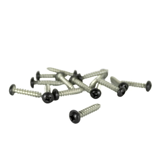 Icon 14689 Painted Fender Installation Screws - Black, Qty 15