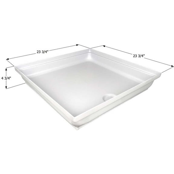 SHOWER PAN SP2424PW ASSEMBLY
