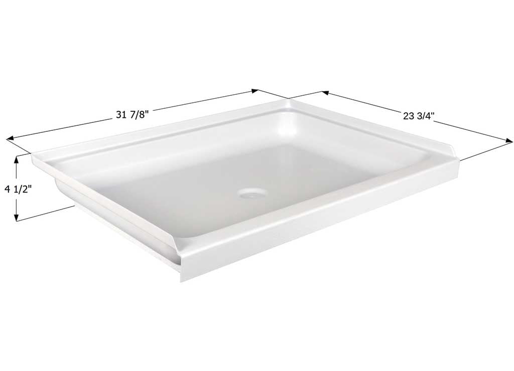 SHOWER PAN SP2432PW CENTER DRAIN ASSEMBLY - Walmart.com