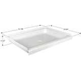 SHOWER PAN SP2432PW CENTER DRAIN ASSEMBLY - Walmart.com