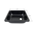 thumbnail image 1 of Icon 15342 Sink 14-7/8in L x 12-3/4in W x 5-1/4in Dep Without Faucet Mount Black, 1 of 1