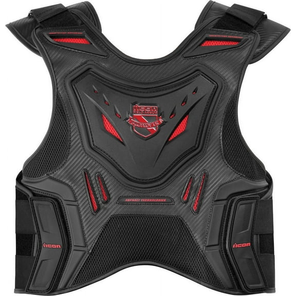 Icon 2018 Stryker Motorcycle Vest - Black
