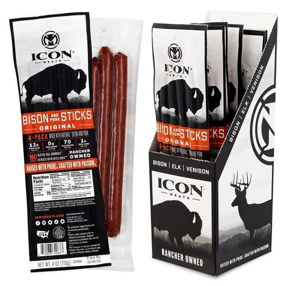 Icon 4 oz Original Bison Stick, Case of 6 - Pack of 4