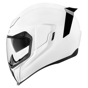 Icon Airflite Gloss Solid Motorcycle Helmet White MD