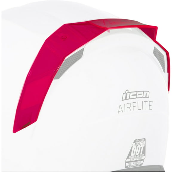 Icon Airflite Helmet Rear Spoiler Day Glo Red