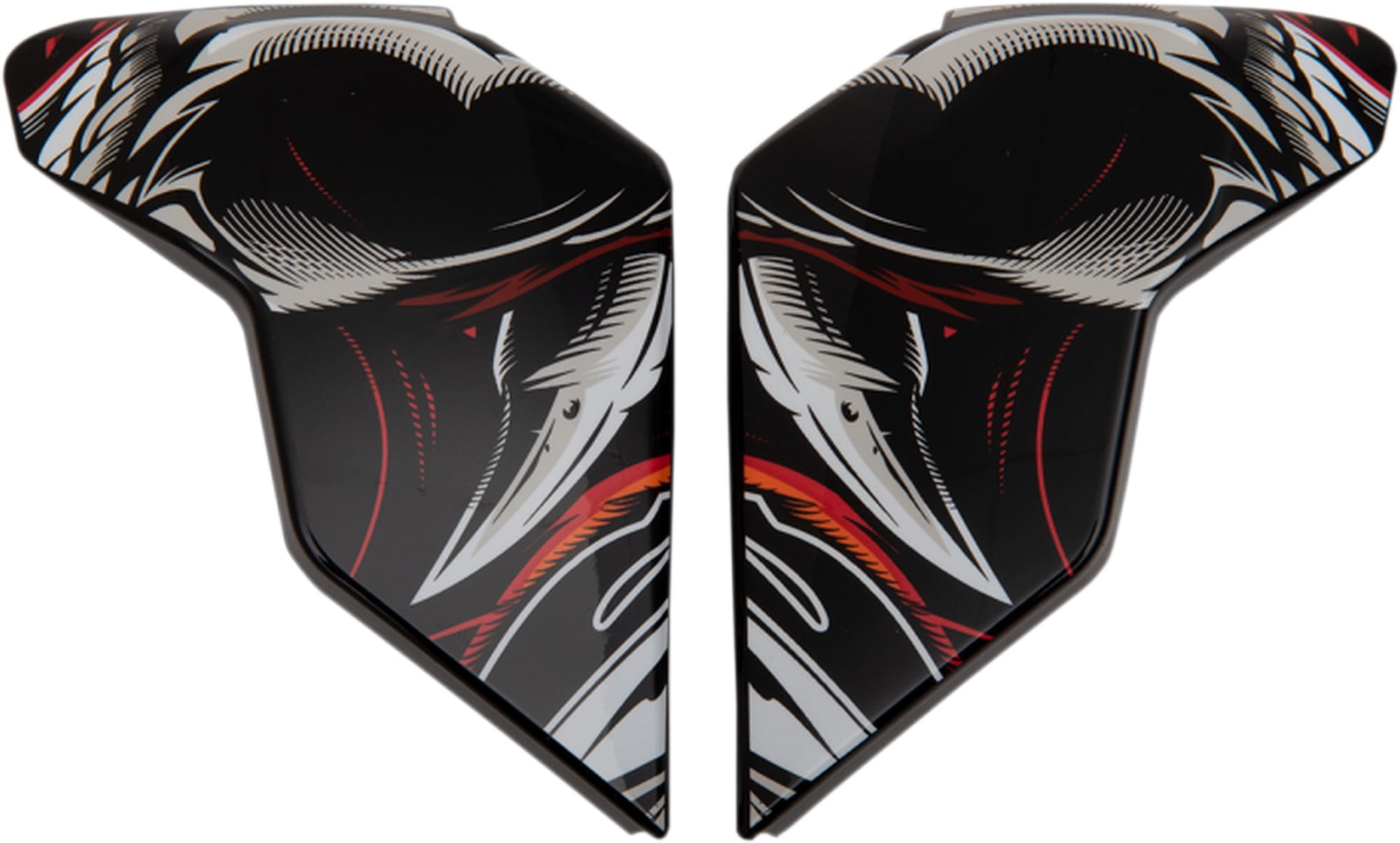 Icon Airflite Helmet Shield Sideplate Covers Trumbull Red Walmart