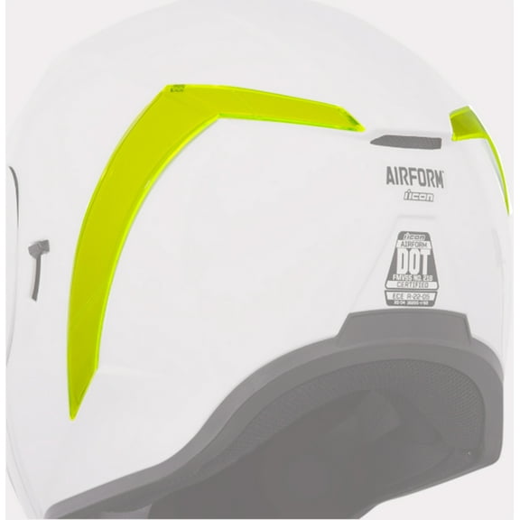 Icon Airform Helmet Replacement Rear Spoiler Day Glo Green