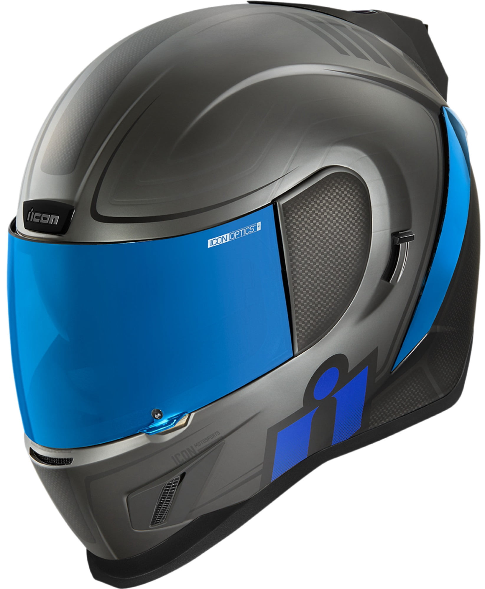 Icon Airform Resurgent Motorcycle Helmet Blue 3XL - Walmart.com 