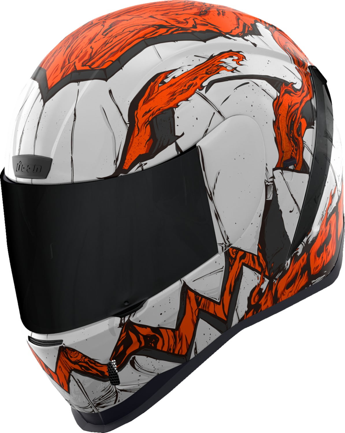 Icon Airform Trick or Street 3 Motorcycle Helmet White/Gold XXS