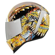 Icon Airform Warthog Motorcycle Helmet Silver LG