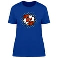 thumbnail image 1 of Icon Art Comic Bubbles Ho Ho Ho T-Shirt Women -Image by Shutterstock, Female Medium, 1 of 2