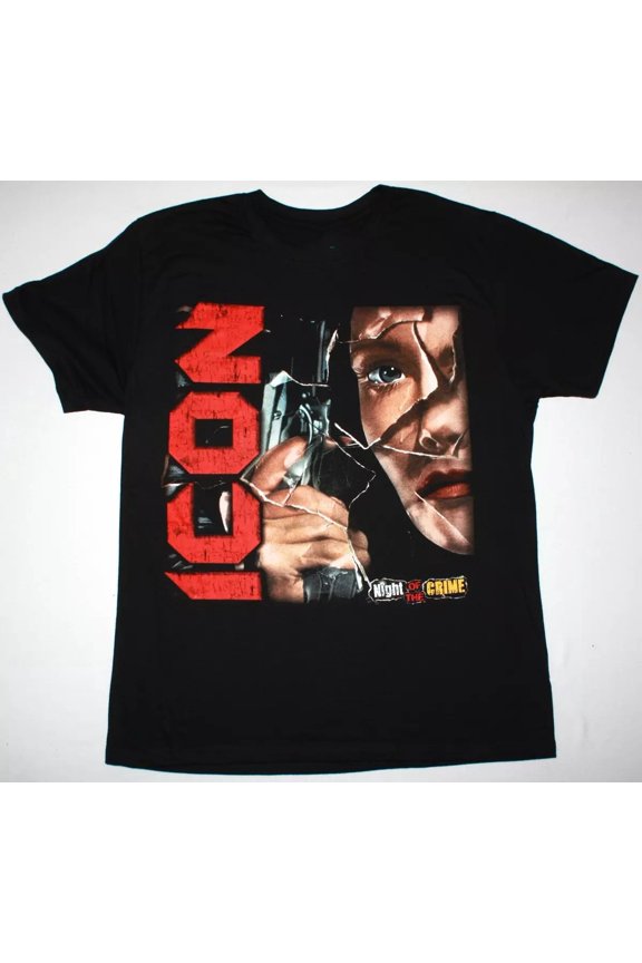 Icon Band Black T-Shirt Cotton Full Size Unisex S-5XL