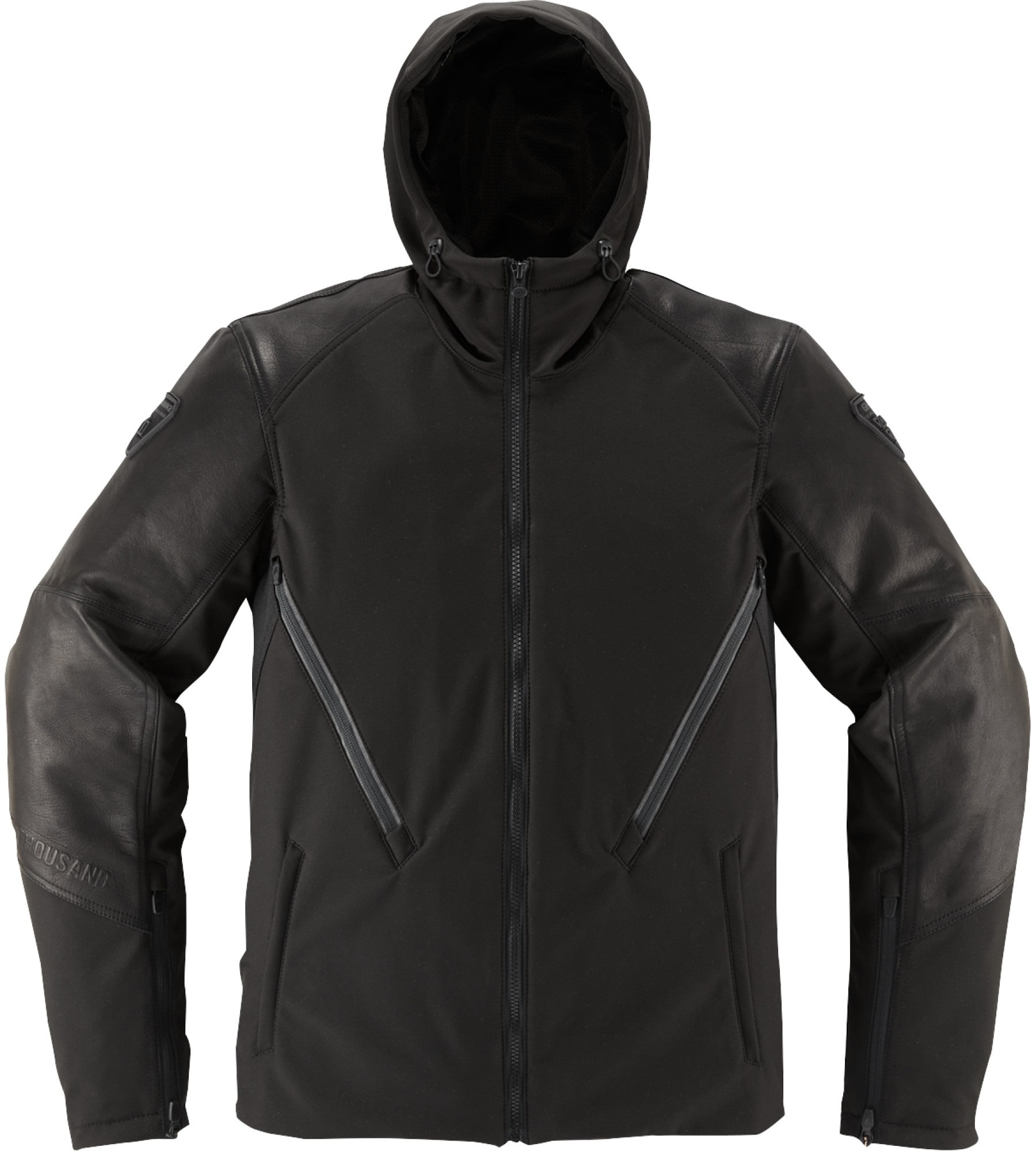 Icon Basehawk2 Mens Leather Motorcycle Jacket Black SM - Walmart.com