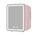 thumbnail image 1 of Icon Beauty LED Mirror Door 6.75in. Mini Cooler, 4-Liter Compact Mini Fridge with Touch-Control LED Light and Standard Door, New, 1 of 10