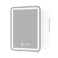 thumbnail image 1 of Icon Beauty LED Mirror Door 6.75in. Mini Cooler, 4-Liter Compact Mini Fridge with Touch-Control LED Light and Standard Door, New, 1 of 10