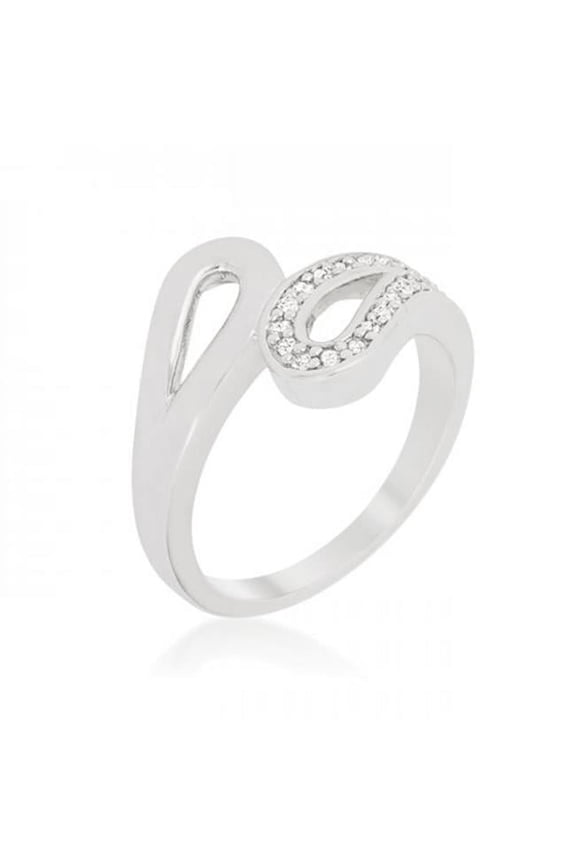 Fancy Split Shank Contemporary Ring - Size 6