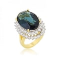 thumbnail image 1 of Icon Bijoux R08383T-C30-08 Two-tone Double Halo Cocktail Ring, Size 8, 1 of 1