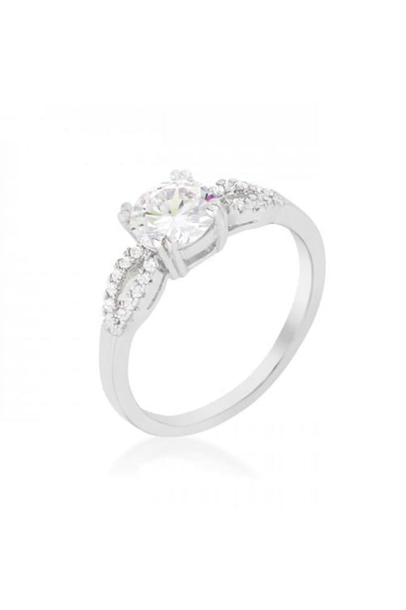 R08440R-C01-06 Round Solitaire Engagement Ring, Size 6