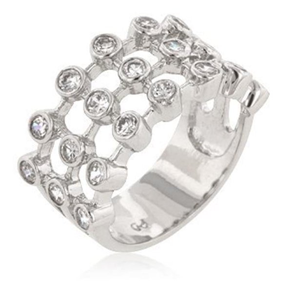 Icon Bijoux  Tiered Contemporary Ring - Size 10