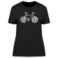 thumbnail image 1 of Icon Bike Made From Words T-Shirt Women -Image by Shutterstock, Female XX-Large, 1 of 2