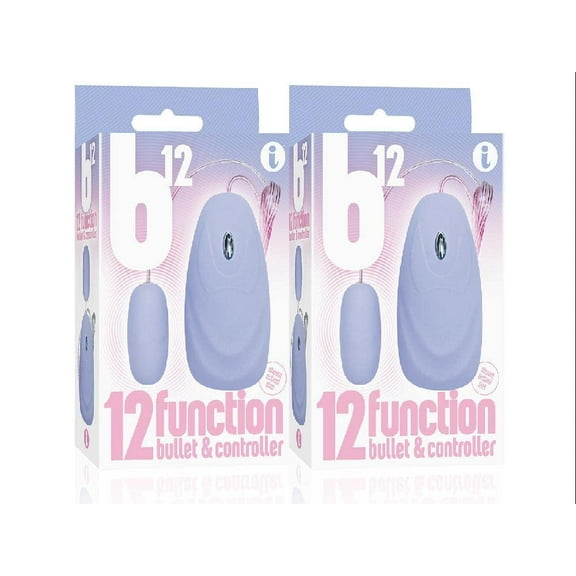 Icon Brands The 9's Waterproof Bullet Vibrator, Smooth, Blue, 2 Count
