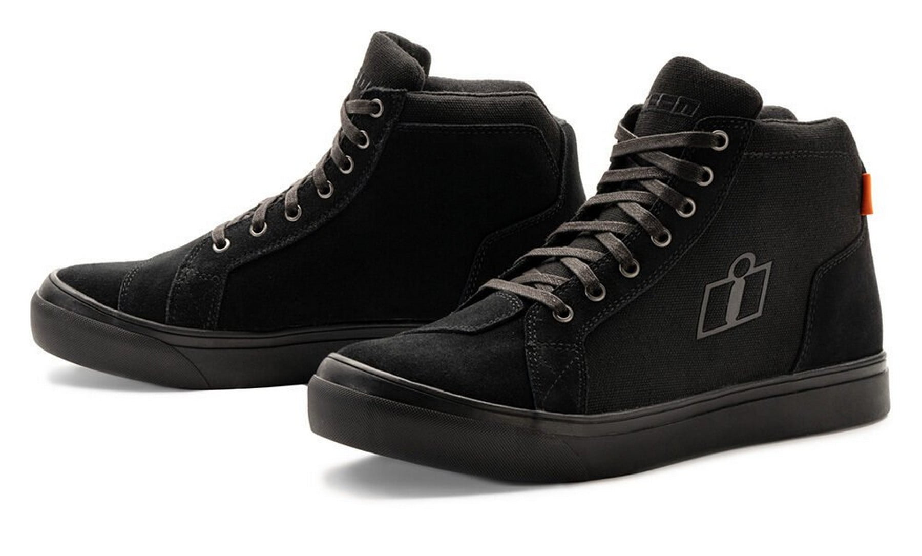 Icon Carga CE Mens Textile Motorcycle Riding Boots Stealth Black 11 USA ...