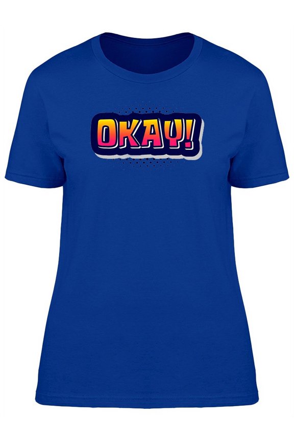 Icon Cartoon Expression Okay T-Shirt Women -Image by Shutterstock, Female Large