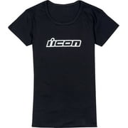 Icon Clasicon Womens Short Sleeve T-Shirt Black XL