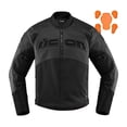 thumbnail image 1 of Icon Contra 2 Perforated Leather Jacket - Stealth, 1 of 1