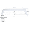 thumbnail image 1 of Icon FS740 Tandem Axle Fender Skirt for Fleetwood - Polar White, 1 of 2